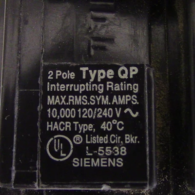 Siemens 2 Pole 20 Amp Push-in Breaker