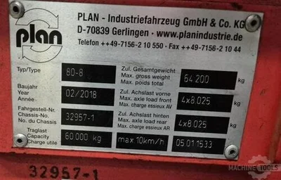 USED 2018 PLAN TYPE 80-8