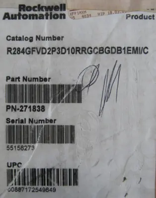 REFURBISHED ALLEN BRADLEY 284GFVD2P3D10RRGCBGDB1EMI ARMORSTART SER.C 271838