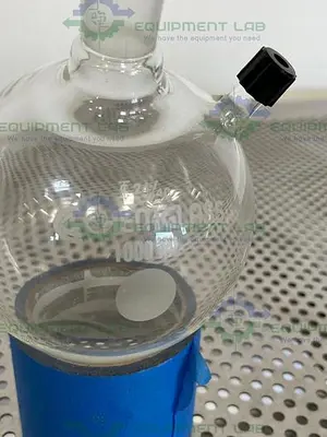 USED CHEMGLASS 1000 ML HEAVY WALL ROUND BOTTOM FLASK  24/40 #7 CHEM-THREAD INLET