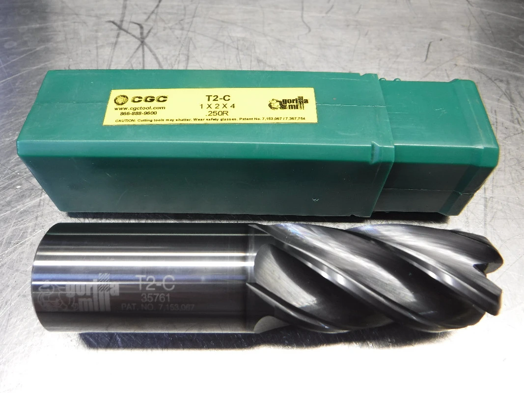 CGC Gorilla Mill 1" 5 Flute Carbide Endmill 1" Shank T2-C (LOC2312)
