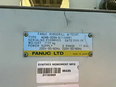 Used 2008 FANUC AT21IF Drilling & Tapping Centers Ohio US | HGR 24 #1251094