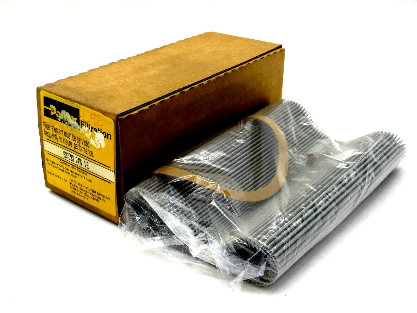 NEW PARKER 927093-74W-VE FILTER ELEMENT 92709374WVE