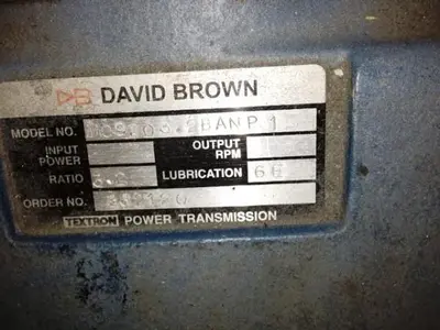 David Brown Helical In Line Geared motors (New)