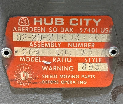 New | in-Stock Hub City 02-20-21608-264 Gearboxes Indiana US | J&J Industrial Supply #1548344