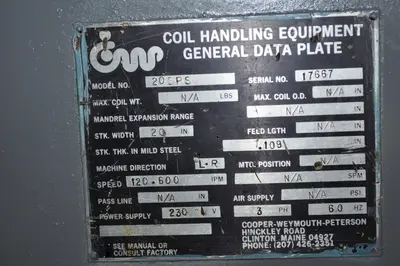 USED CWP 20 SPS