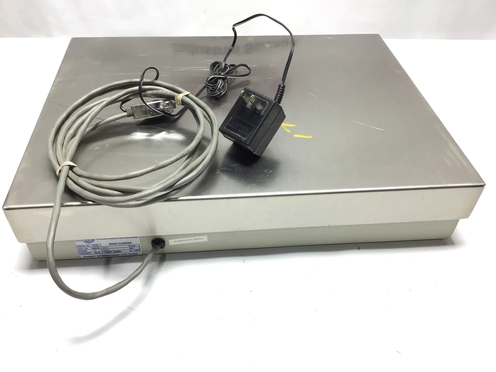 Malvern Systems Inc P250S Platform Scale Weight Classifier 250lbs