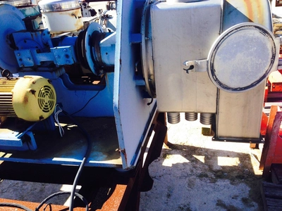 Krauss-Maffei SZ 21 single-stage pusher centrifuge, 316SS.