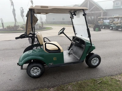 (1) 2019 E-Z-Go EFI golf cart with a Kawasaki gas engine, model 657061G01, includes canopy, fold-dow...