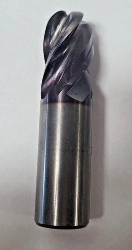 Solid Carbide Ball End Mill 1" Shank 4 Flutes