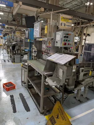 (2) Visual Inspection Tables W/ (2) Touchscreen Modules & (2) Acer Monitors