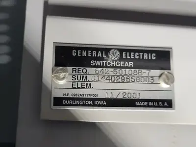 25kV 1200A 3ph Switchgear Unit w/ (2) Power Vac Breaker VB1 27.0-16-0