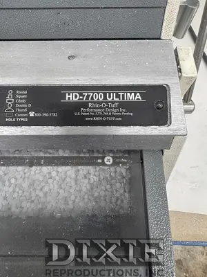USED RHIN-O-TUFF HD 7700 ULTIMA PAPER PUNCH