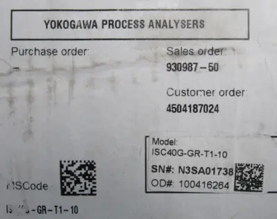 NEW YOKOGAWA ISC40G-GR-T1-10 INDUCTIVE CONDUCTIVITY SENSOR ISC40GGRT110
