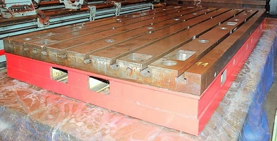 T-Slotted Floor Plate 78 x 169.5" Cast Iron