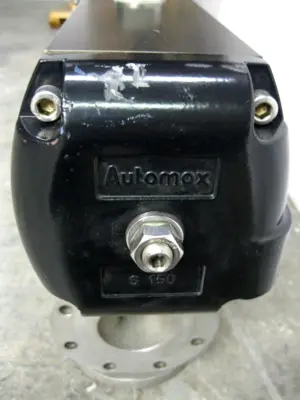 4" 150# Durco MG411 Plug Valve Automax Flowserve SNA150M Actuator Z60