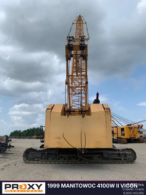 Used 1999 MANITOWOC 4100W II VICON Crawler Cranes Louisiana US | Proxy Equipment #1388969