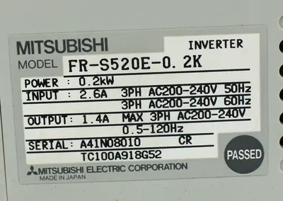 NEW MITSUBISHI FR-S520E-0.2K