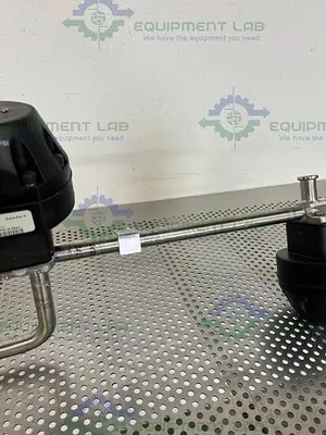 USED 2 ITT PURE-FLO A208 DIAPHRAGM VALVES 90PSI W/ 3/4" AND 1" SANITARY FITTINGS