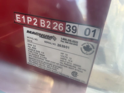 Used MAGNUM 4000 SERIES GOLD Pressure Washers Michigan US | Miedema Asset Management Group #1579684