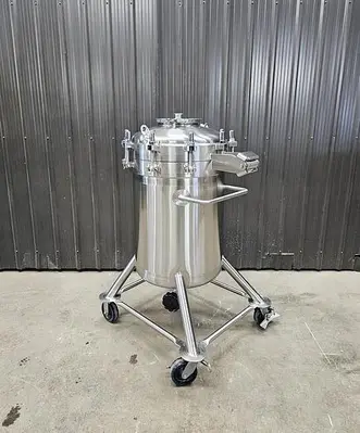 Used Feldmeier 60 Gallon Tank (Vessel), 316L Stainless Steel, Full Vacuum