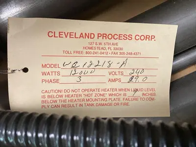 Used CLEVELAND WC12218-A HVAC Parts and Equipment Ohio US | Surplus Asset Holdings #1507159