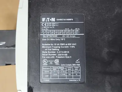 Used EATON C440C1A140SF4 Misc Electrical & Power Parts British Columbia CA | Lenmark #1439195