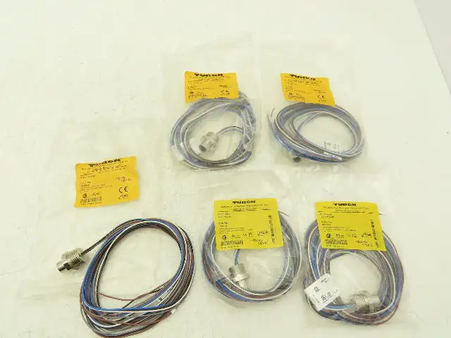 Turck FK4.5-2/14.5/NPT Actuator And Sensor Receptacle Female M12 Lot of 5