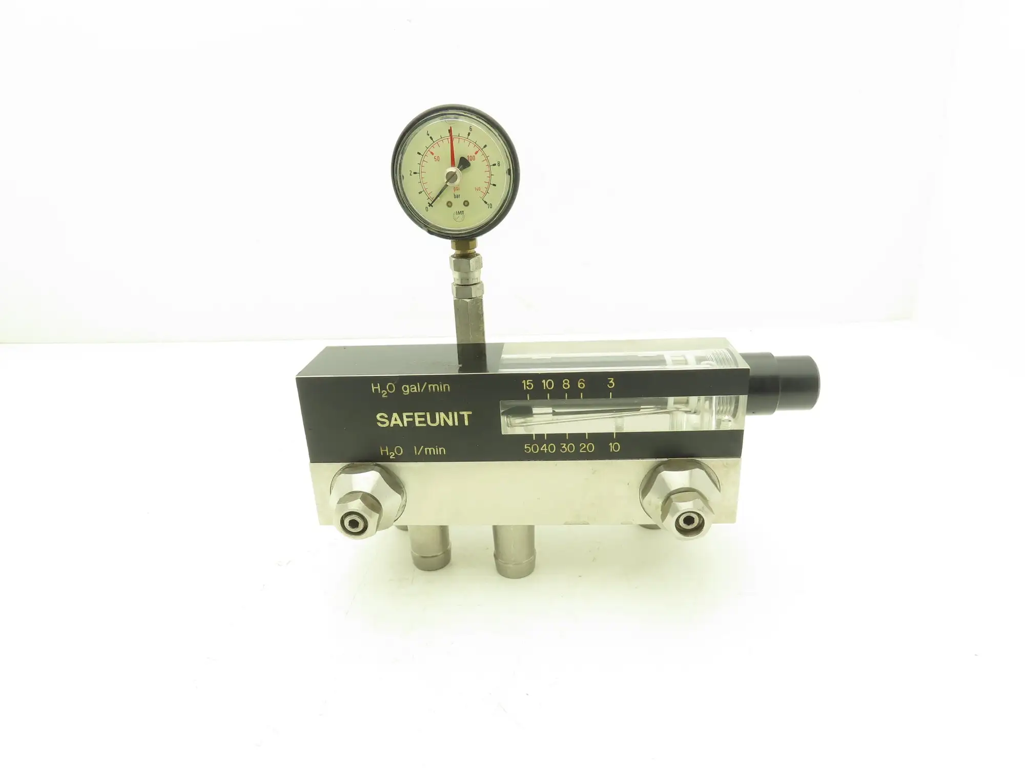9938 John Crane Safeunit H2O GPM & H2O I/Min 4-Stainless Barbs 3/4" ID