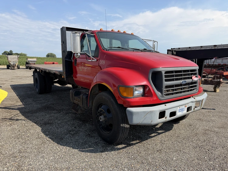 Used 2000 FORD SINGLE AXLE FLATBED TRUCK Flatbed Trucks Michigan US | Miedema Asset Management Group #1442644