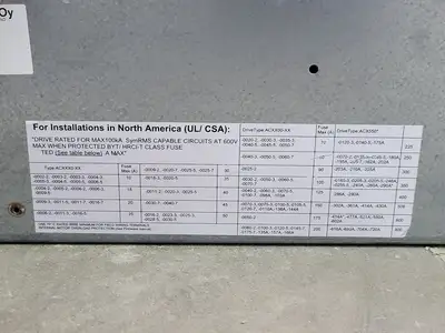 USED ABB ACS800-U1-0020-7