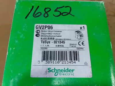 NEW SCHNEIDER ELECTRIC GV2P06