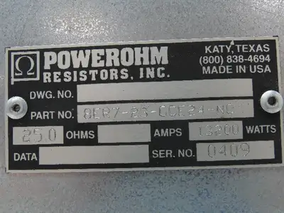 Used POWEROHM _UNKNOWN_ Misc Electrical & Power Parts | Arrow Industrial #628255