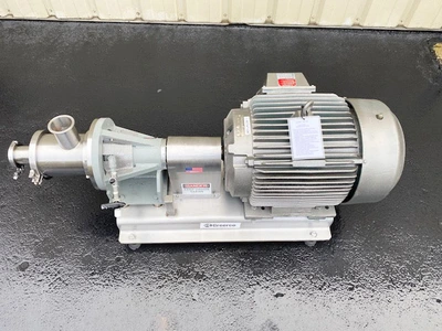 Greerco Sanitary Twin Stage 40 HP In-Line Pipeline Homo High Shear Mixer (03)