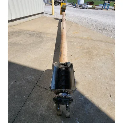 Used 6" Dia. X 18'-6"L Mild Steel Tubular Screw Auger Conveyor