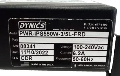 NEW DYNICS PWR-IPS550W-3/5L-FRD POWER CONVERTER PWR-IPS550 PWRIPS550W35LFRD
