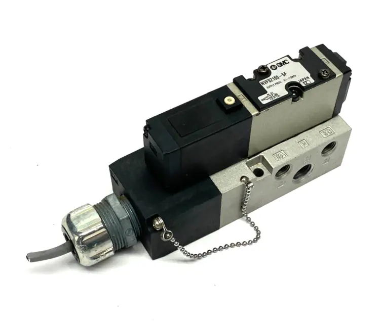 Used SMC MANIFOLD MOUNTED SOLENOID VALVE 5-PORT 0.1~1.0MPA SET PRESS Solenoid Valves | Maverick Industrial Sales #1104796