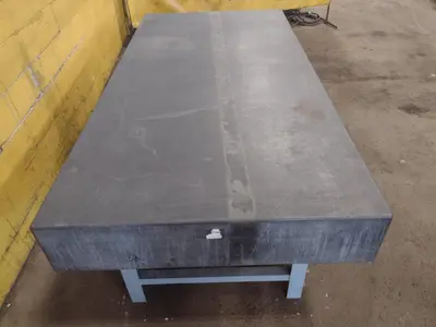 8' X 4' X 10" CHALLENGE PRECISION LAYOUT INSPECTION GRANITE TABLE: STOCK #23792
