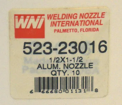 10 NEW WELDING NOZZLE INT. 523-23016 NOZZLES 52323016