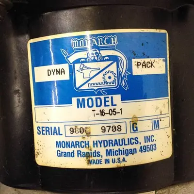 USED MONARCH HYDRAULICS T-16-05-1