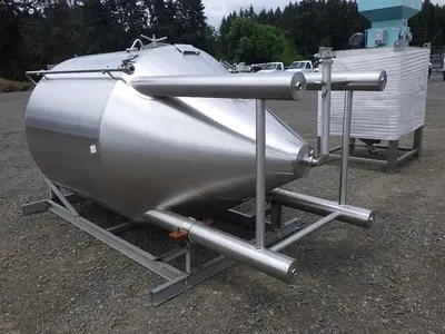 (4) Available - Used 20bbl/25hl Jacketed Conical Fermenters