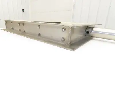 10" x 14" Process Material Bulkhead Pneumatic Gate Knife Valve