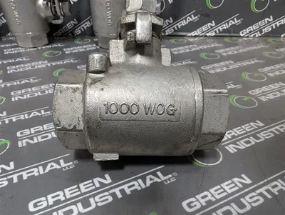 Lot of 5 Virginia CF8M Stainless Steel 1" Ball Valves 1000 WOG Used