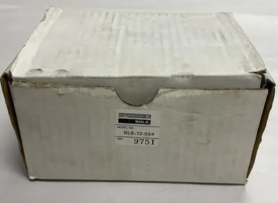 New | in-Stock SOLA SLS-12-034 Miscellaneous Equipment (Electrical & Power) | Surplus Asset Holdings #1190636