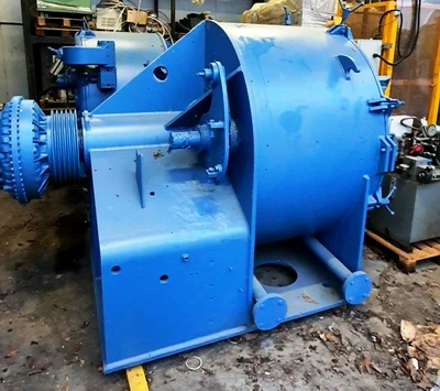 Krauss-Maffei HZ 125/2.5 Si peeler centrifuge, 1.4571 SS.