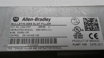 USED ALLEN-BRADLEY ALLEN-BRADLEY BULLETIN 2094 SLOT FILLER 2094-PRF