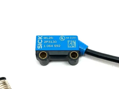 USED SICK RETROREFLECTIVE PHOTOELECTRIC SENSOR, RECTANGULAR 1064592
