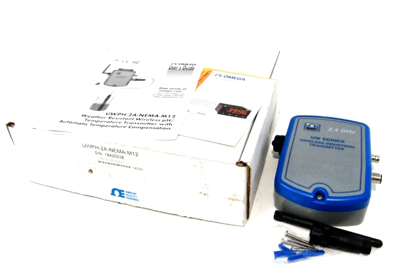 NEW OMEGA ENGINEERING UWPH-2A-NEMA-M12 WIRELESS TRANSMITTER UWPH2ANEMAM12