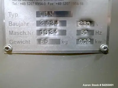 Used Tenrite Model TDM Cutting/Decalyx Machine – 60 kg/hr, Straight & V-Cut, 25mm Depth, 230V, Built 2024