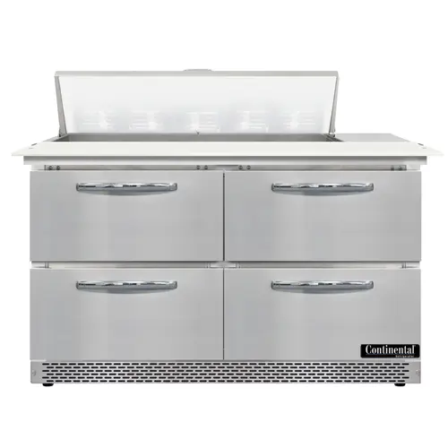 Continental D48N10C-FB-D 48" Designer Line Sandwich/salad Prep Table W/ Refrigerated Base, 115v